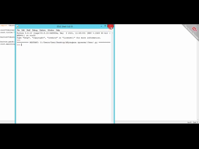 Как создать окно в Python с Tkinter! 💻 Кнопка и  текст 😄