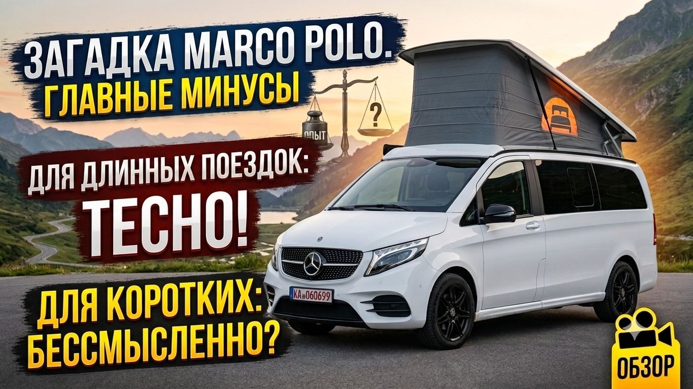 Загадка Mercedes-Benz Marco Polo. Для дальних поездок мало места, коротких мало смысла, ну а в быту?
