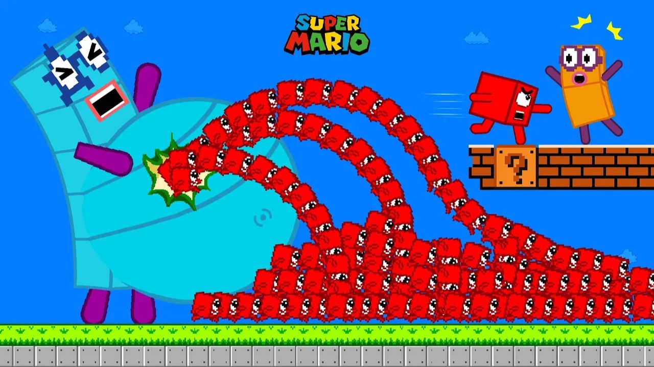 9999 единичек спасают гигантский блок пятого уровня 💪