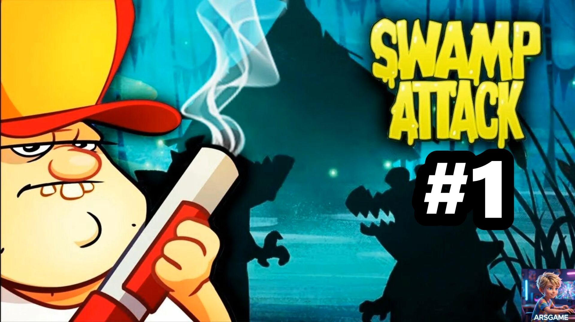 Прохождение игры Swamp Attack (Болотная атака). Часть 1.