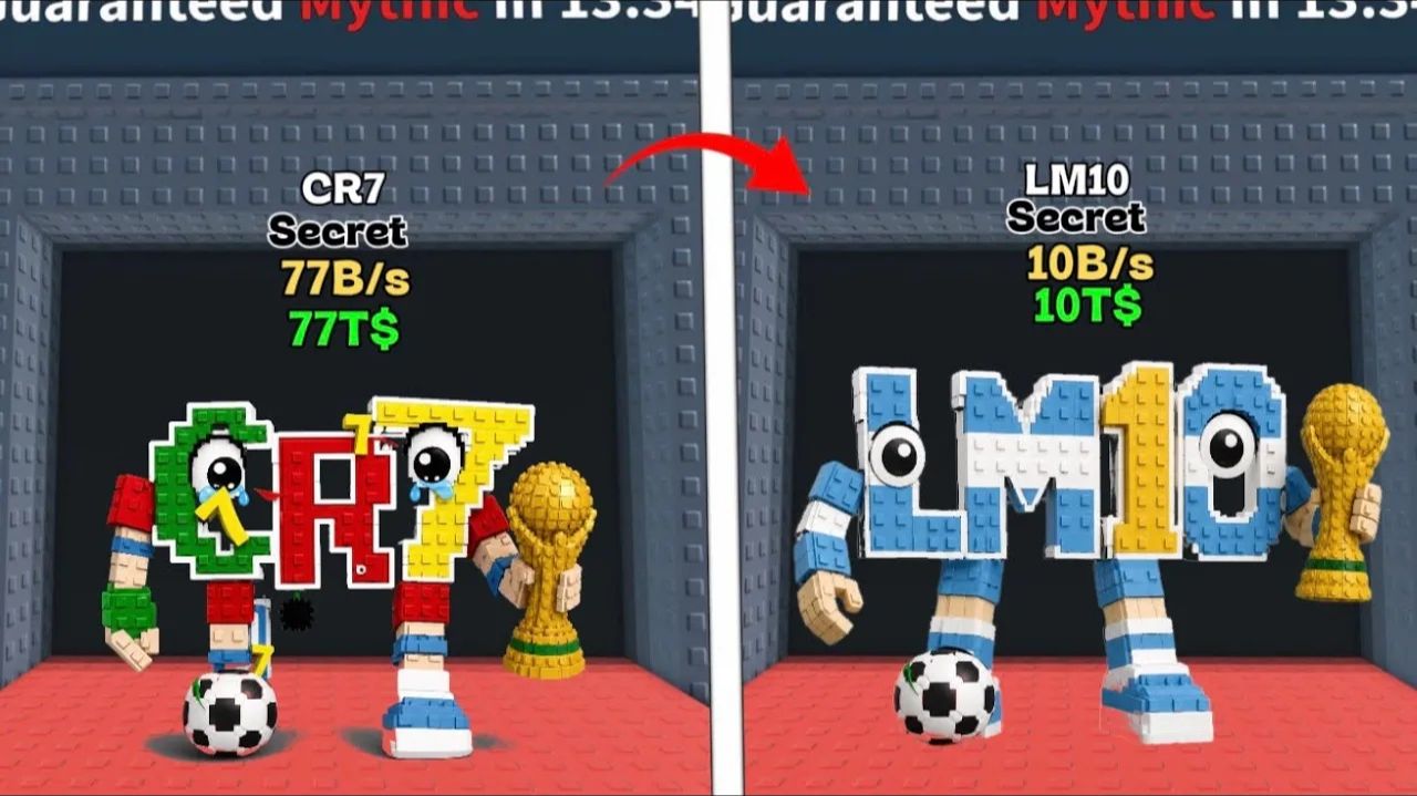 НОВЫЕ CR7 и LM10 Brainrots — обновление ЧМ Месси и новые Brainrots!