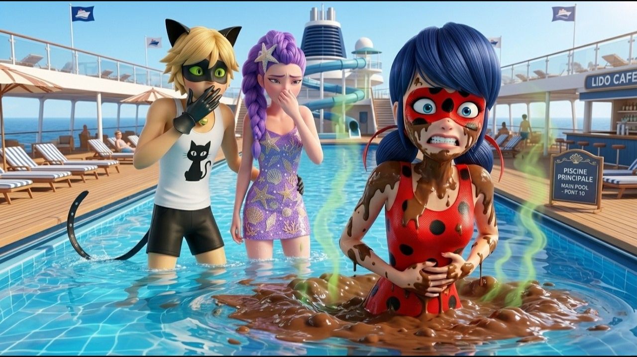 Все думали, что Ледибаг сделала это в бассейне! 😱🐞 Детские мультики смотреть
