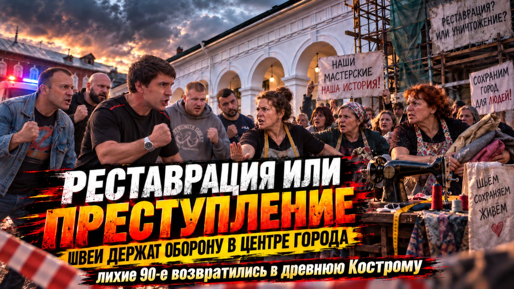 Реставрация или преступление. Швеи держат оборону в центре города. Лихие 90-е вернулись в Кострому