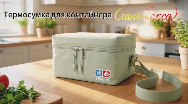 Термосумка для контейнеров (ланч-боксов). Промо-ролик.