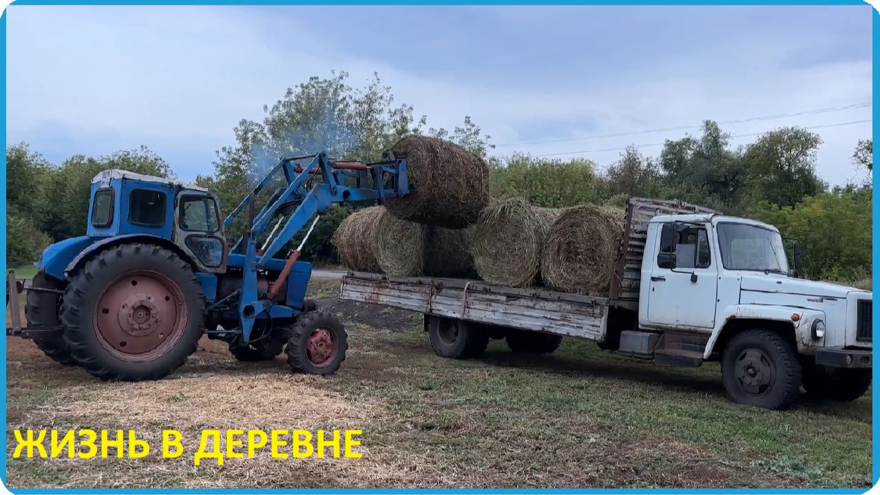 ПЕРВАЯ МАШИНА СЕНА, ДЕЛА ПО ХОЗЯЙСТВУ И ЭМОЦИОНАЛЬНАЯ РЫБАЛКА, ЖИЗНЬ В ДЕРЕВНЕ