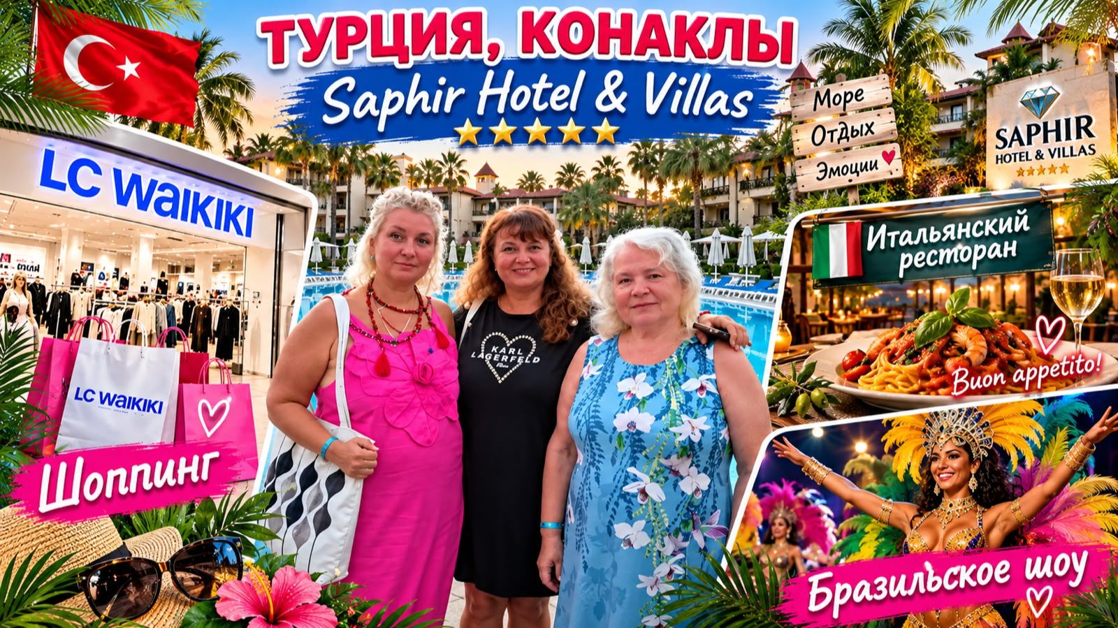 ТУРЦИЯ, КОНАКЛЫ! ШОПИНГ В LC WAIKIKI, ИТАЛЬЯНСКИЙ УЖИН И ЗАЖИГАТЕЛЬНОЕ БРАЗИЛЬСКОЕ ШОУ!
