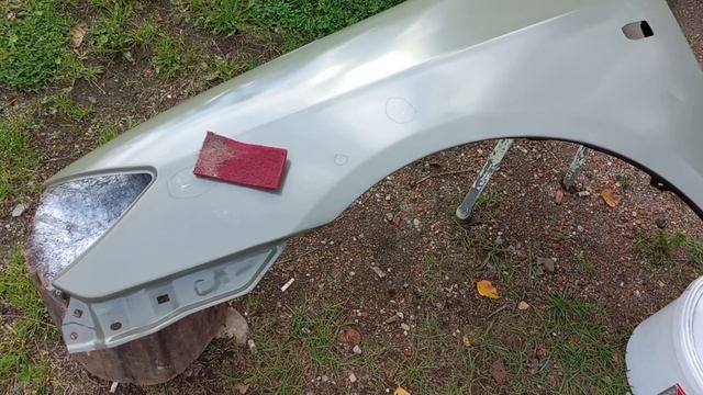 Подготовка и покраска переднего крыла с катафорезным грунтом в BYD F3 2011г