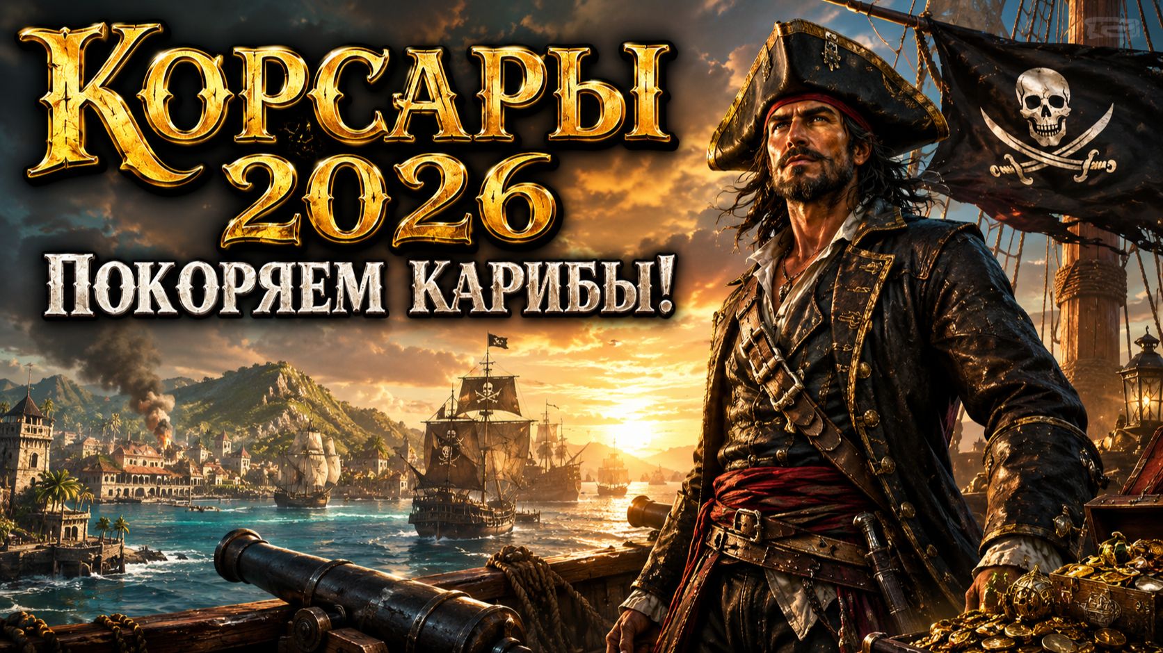 Корсары 2026! Прожолжаем покорять Карибы! #corsair #pirates #gaming