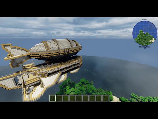 Minecraft Create-Clockwork Дирижабль