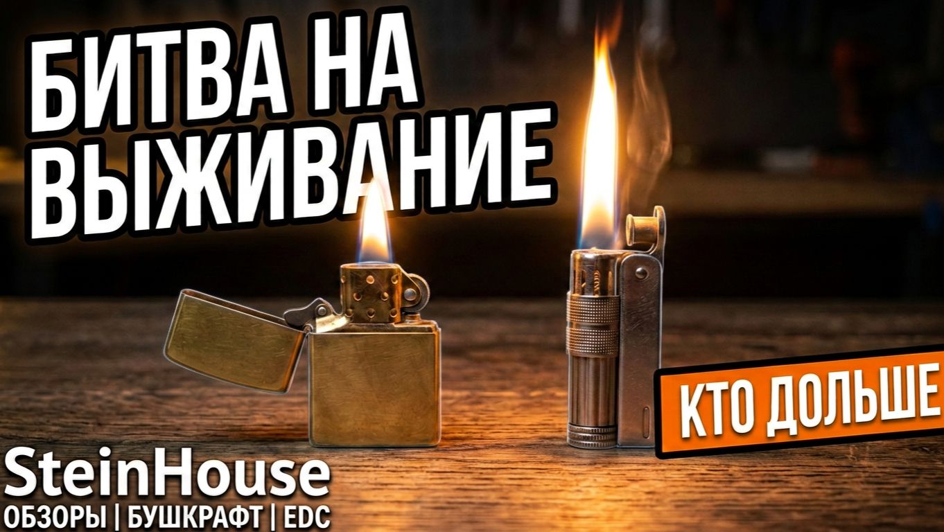 Zippo против Imco - Кто дольше горит и какая зажигалка выживет после эксперимента | SteinHouse