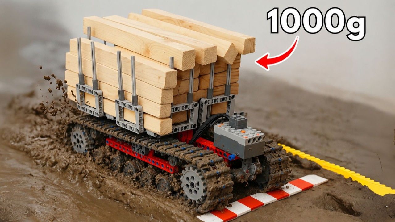 Вождение гусеничных машин LEGO MUD Challenge: Пересечение грунтовой местности