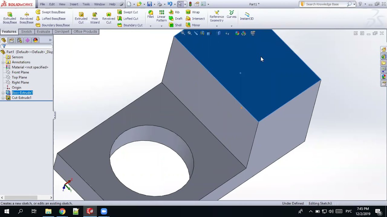 Практика в SolidWorks.  Часть 1.