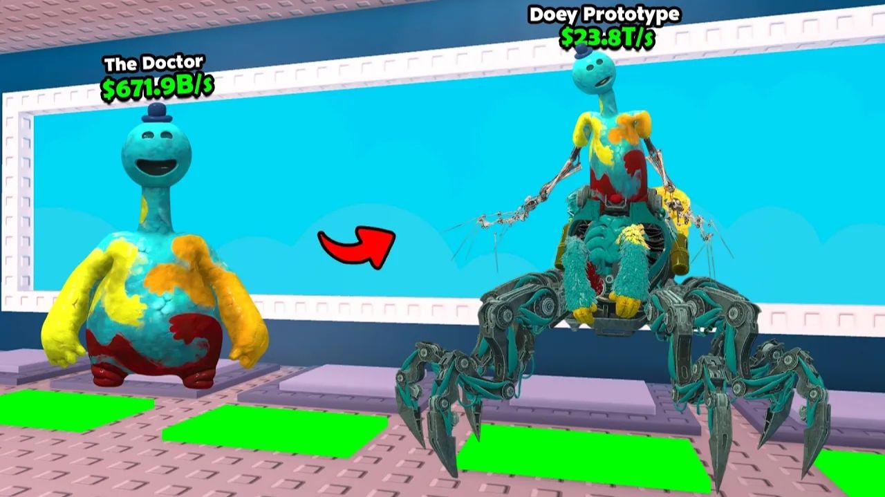 Новый прототип Doey The Doughman из Poppy Playtime 5 — вот что вышло в Steal A Brainrot!