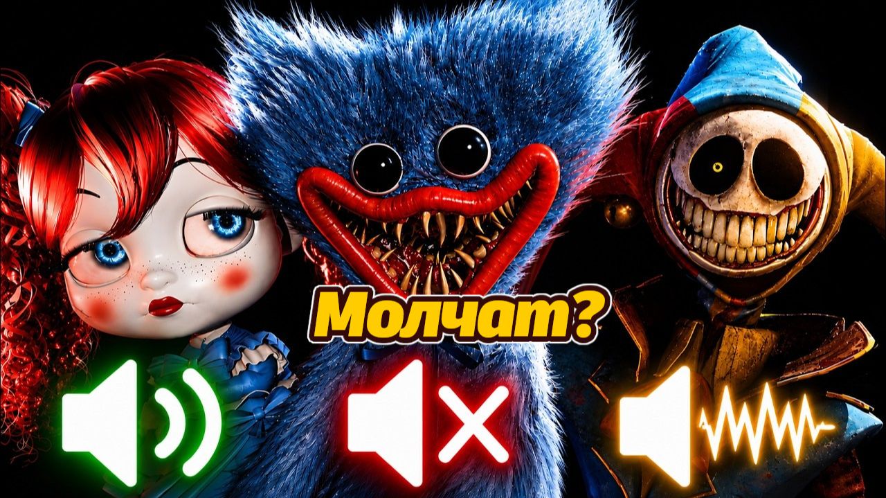 Почему одни монстры говорят, а другие - нет? Poppy Playtime от GLIMMERBYTE и Buggy Huggy на русском