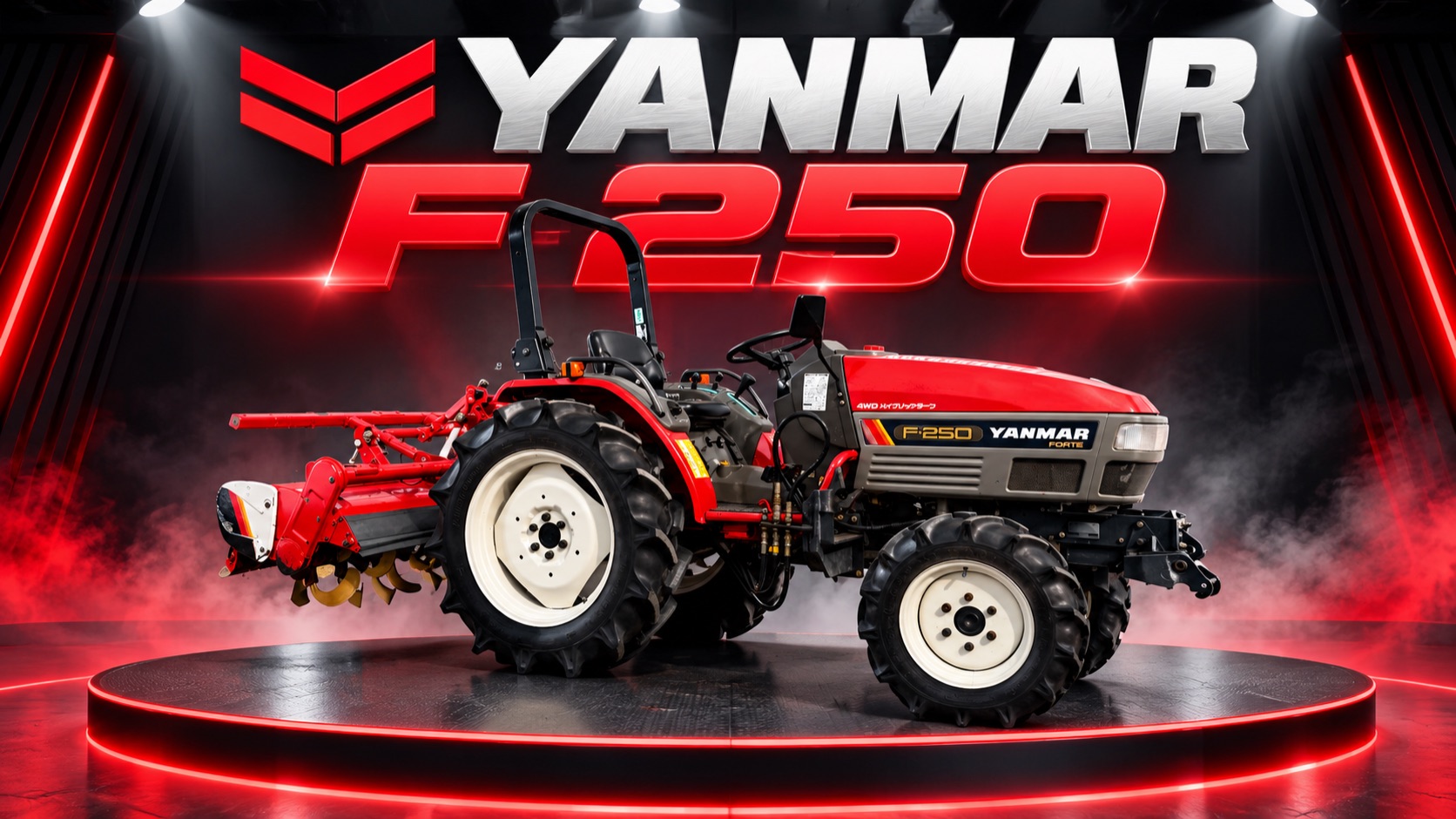 Японский мини-трактор Yanmar F-250 с ПСМ