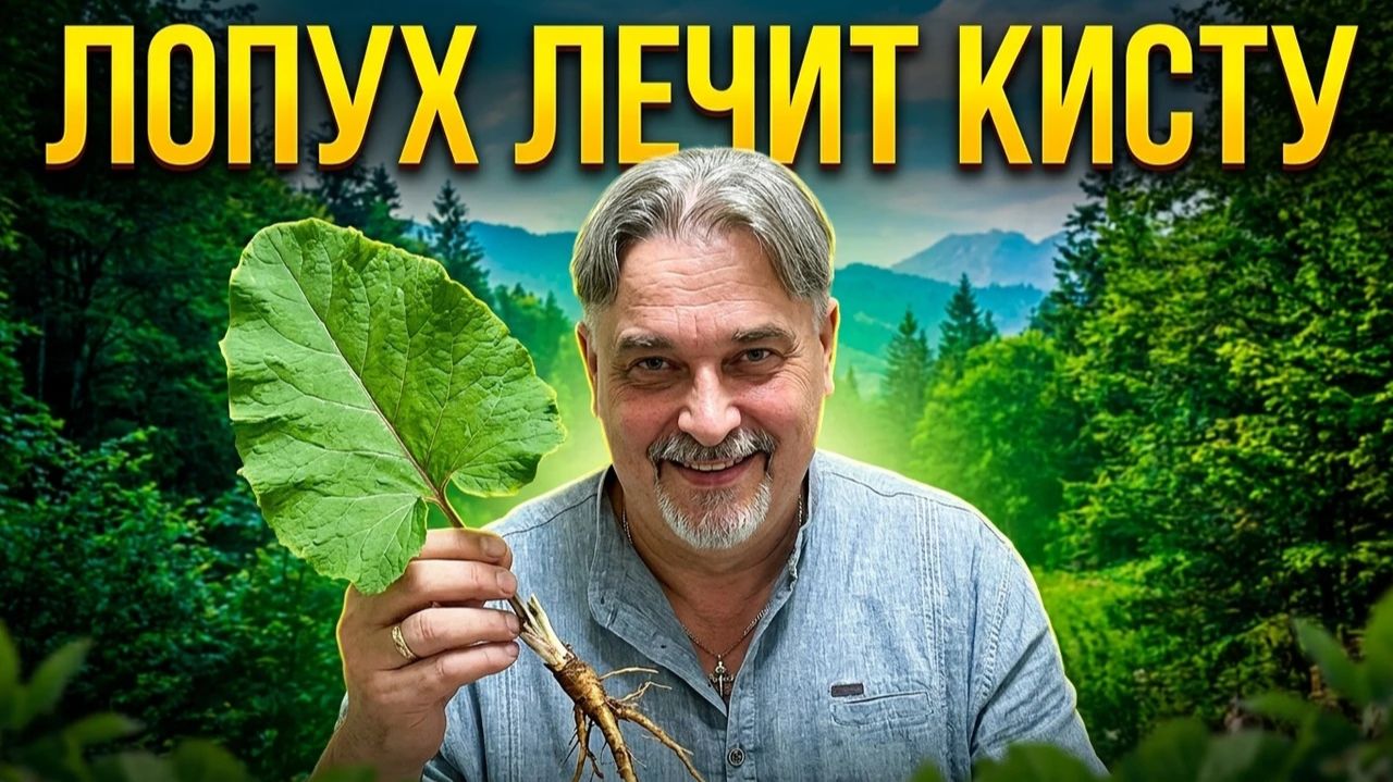 ЛОПУХ ЛЕЧИТ ДАЖЕ КИСТУ / РЕЦЕПТЫ ИЗ СТАРЫХ ГАЗЕТ ЗОЖ