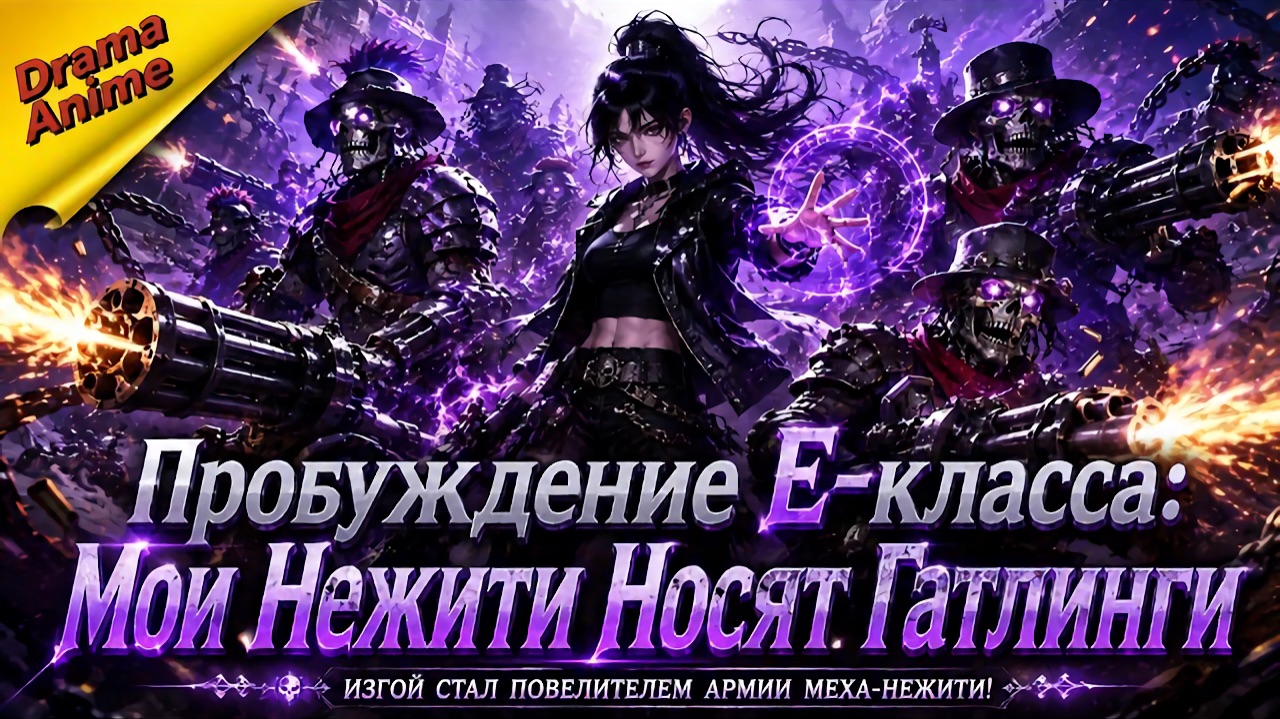 Некромант E-Класса Вызвала Скелетов С Гатлингами! Её Армия Сокрушила Монстров Китаское аниме Донхуа