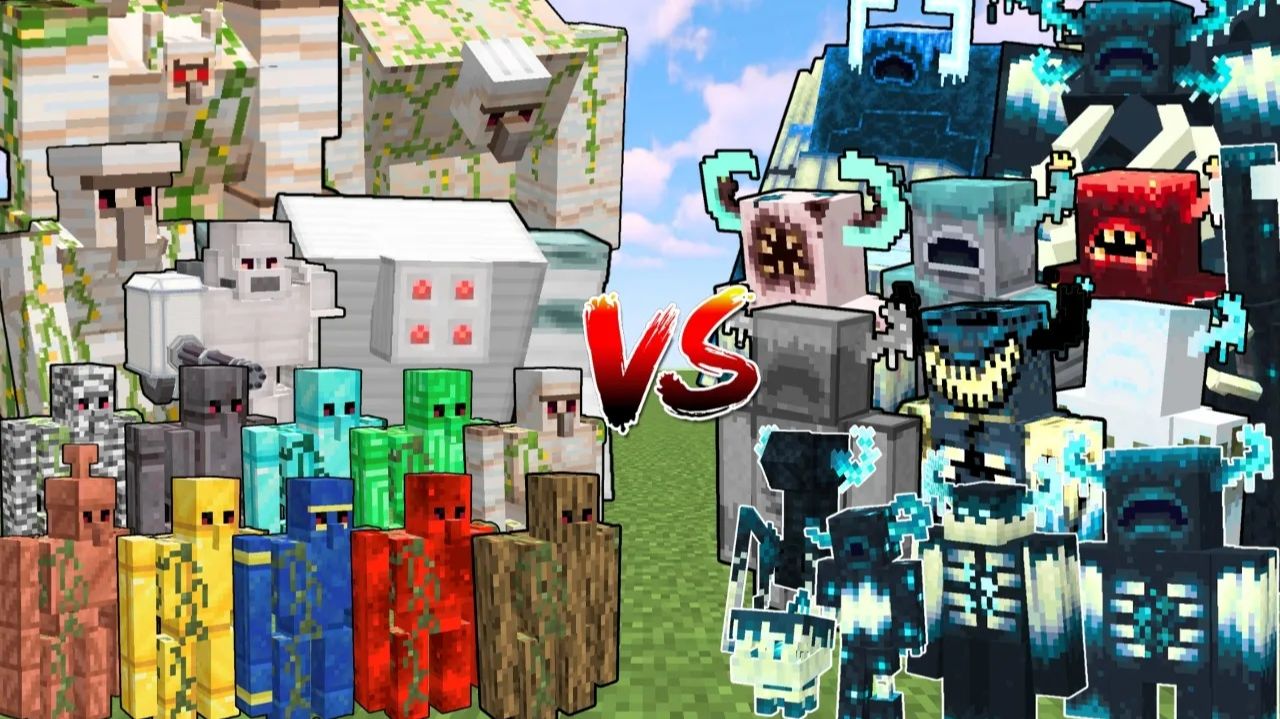 Какой экстра-железный голем Minecraft победит больше Варденов подряд?