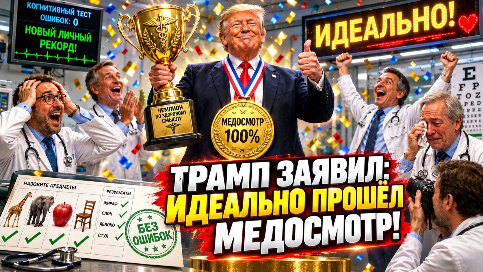 ТРАМП ПРОШЁЛ МЕДОСМОТР И РЕШИЛ ПРОДАВАТЬ СВОИ ПОСТЫ