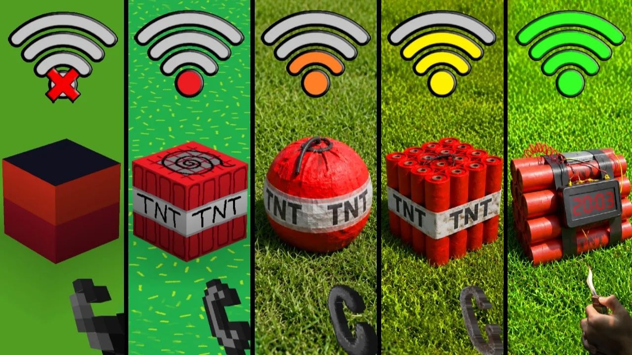 Эксперименты с TNT в Minecraft и разным Wi‑Fi — что получится?