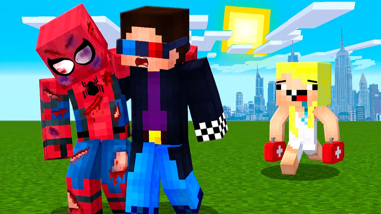 🤕ЧЕЛОВЕКУ-ПАУКУ НУЖНА ПОМОЩЬ В МАЙНКРАФТ! ШЕДИ MINECRAFT