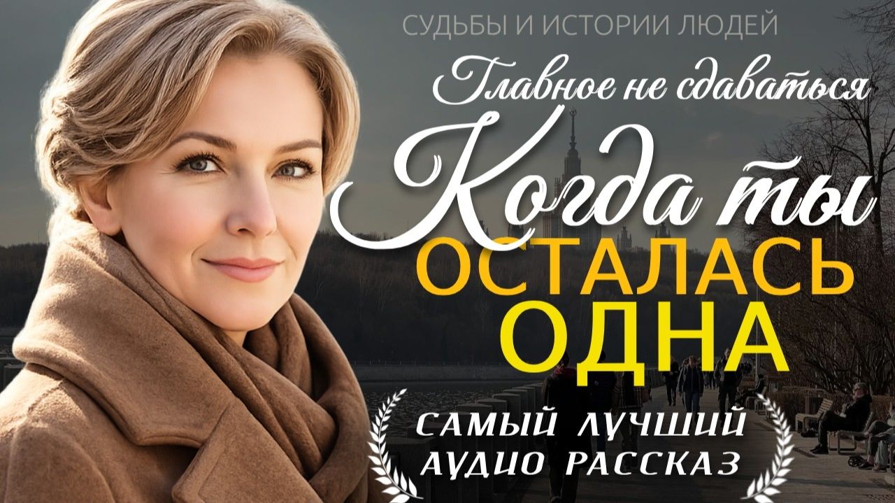 «КОГДА ТЫ ОСТАЛАСЬ ОДНА» — Жизненная история о любви, измене и силе женщины | Аудио рассказ