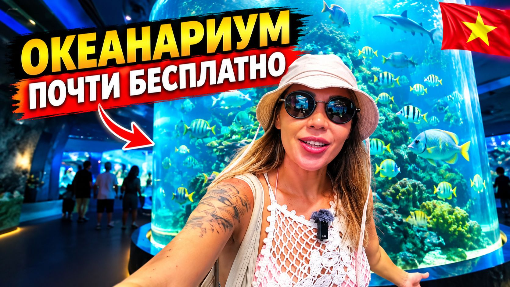 Вьетнам. Океанариум почти БЕСПЛАТНО❗ Что внутри и стоит ли идти? Акулы, крокодилы, черепахи