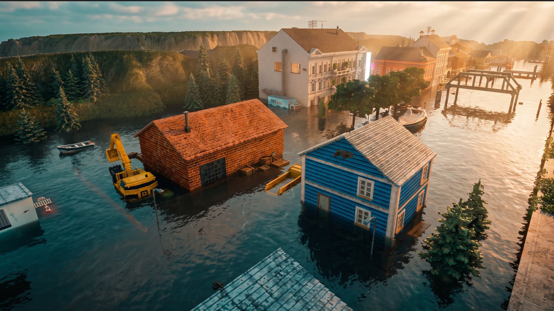 Наводнение и отлив в Teardown🏚️🌊 | Teardown 💥 | Мультики