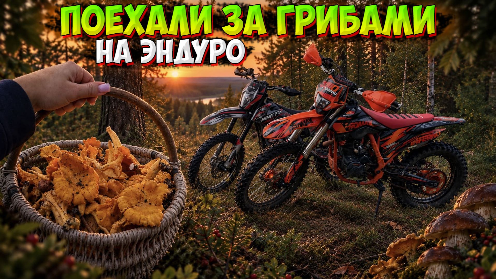 ПОЕХАЛИ ЗА ГРИБАМИ НА МОТОЦИКЛАХ - И ВОТ ЧТО НАШЛИ В ЛЕСУ!