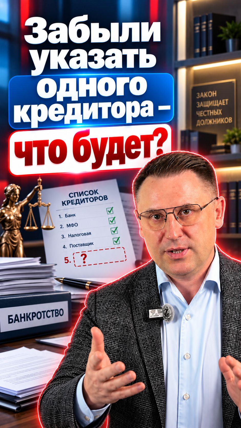 Забыли одного кредитора — что будет?