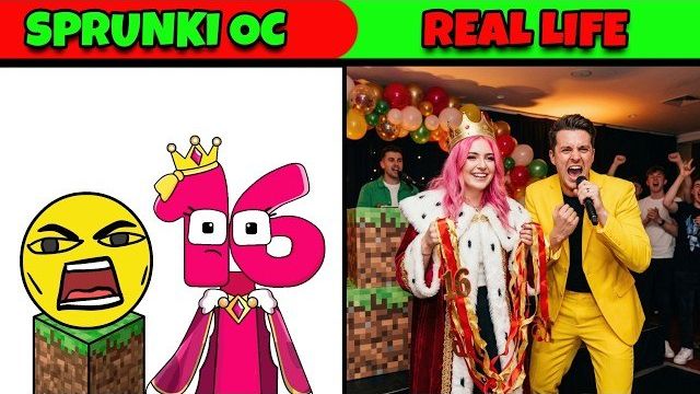 СПРУНКИ: КИТ МОРСКОЙ ЖИТЕЛЬ ПРОТИВ КОРОЛЯ РОБЕРТА И ШЕСТНАДЦАТИ ( Numberblocks) В РЕАЛЬНОЙ ЖИЗНИ