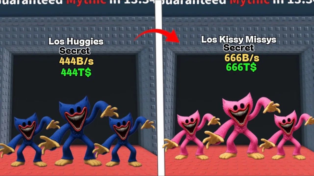 Новые Los Huggies и Los Kissy Missys — обновление Huggy Wuggy и новые Brainrots!