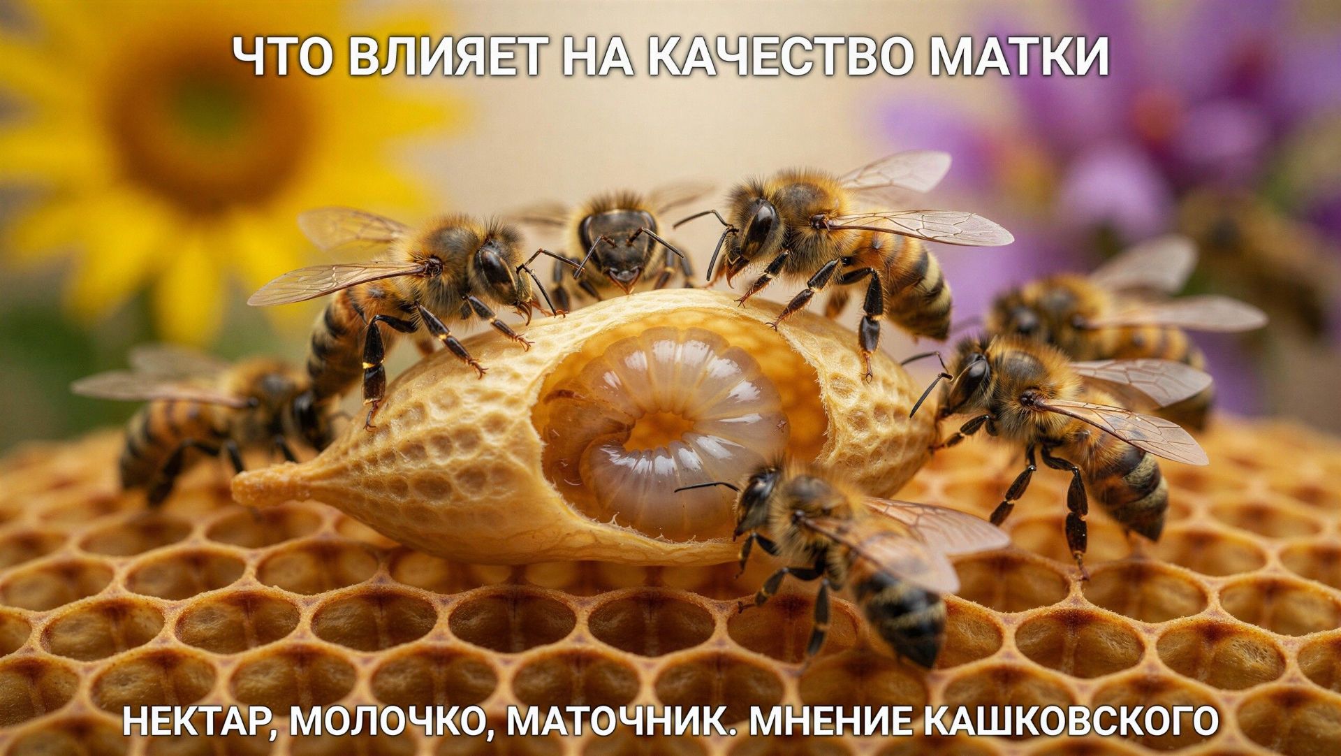🌼 Влияет ли принос нектара на цвет маточника? Отвечает профессор Кашковский 🐝🔬