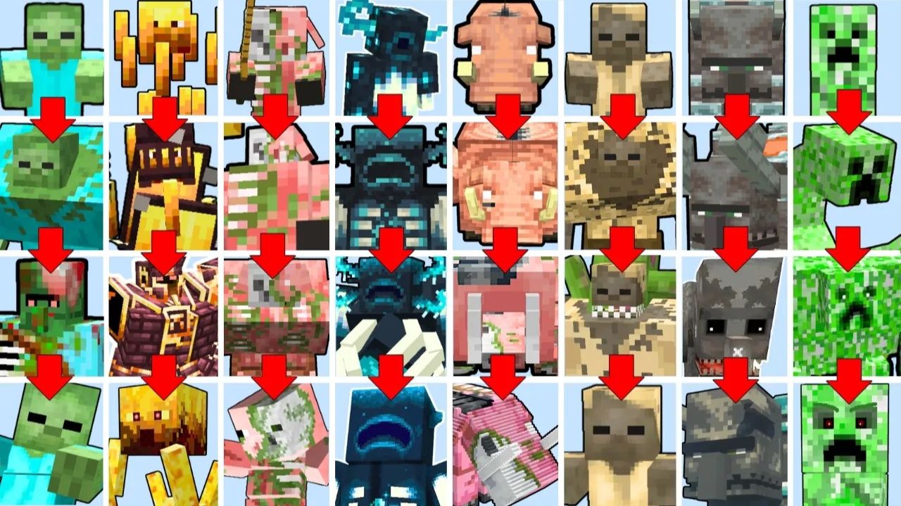 Турнир в Minecraft, но мобы эволюционируют: кто выжил?