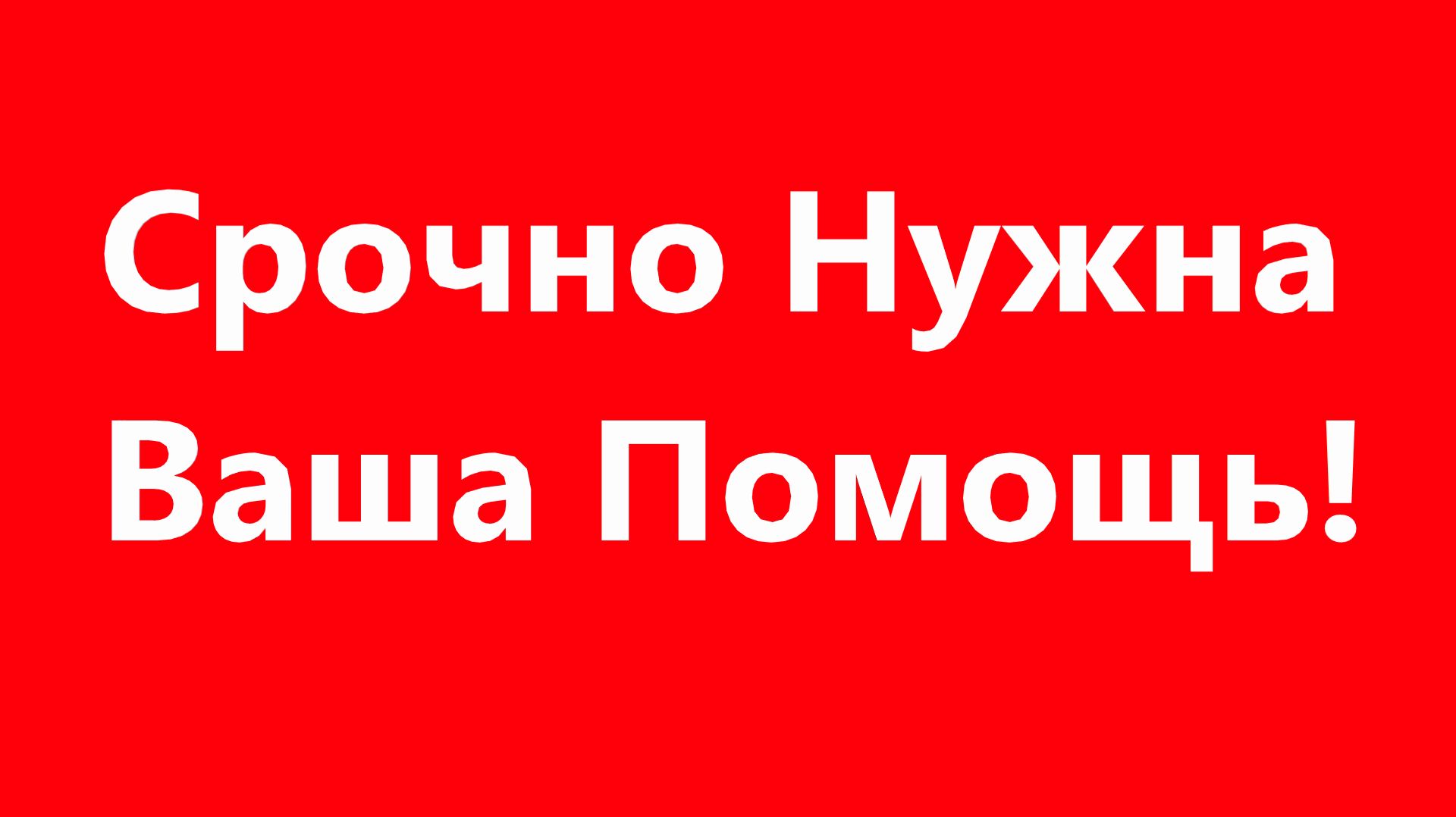 Нужна Ваша Помощь
