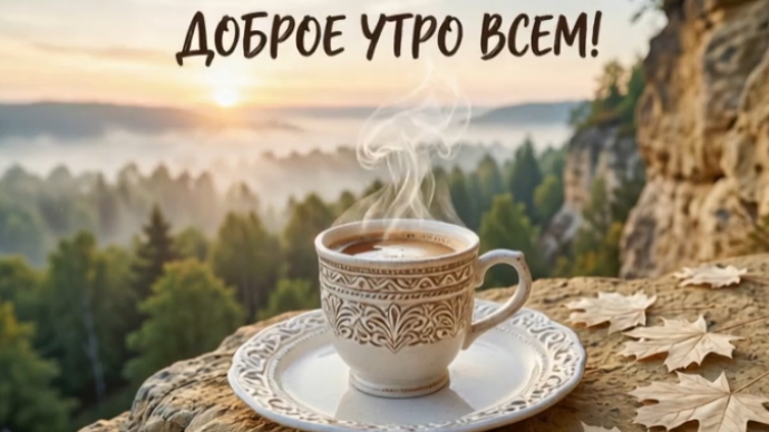 Доброе утро всем! Красивое музыкальное поздравление с добрым утром
