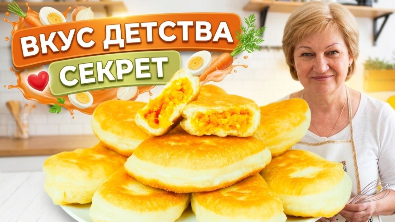 Пирожки как в детстве — секрет в морковной начинке