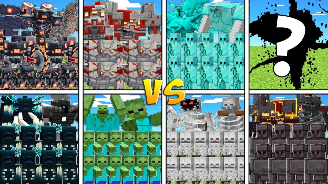 Ультимативный турнир Minecraft: битва мобов VS! Кто победит?