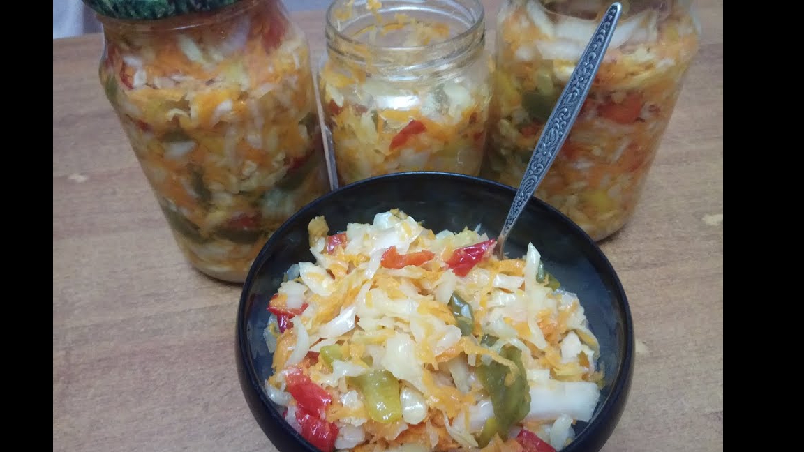 Капуста на зиму. Салат Белоцерковский