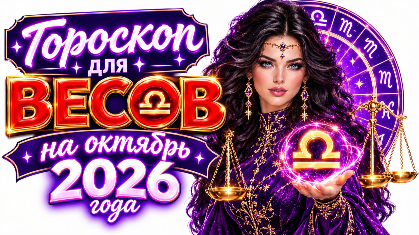 Гороскоп для ВЕСОВ на октябрь 2026 года
