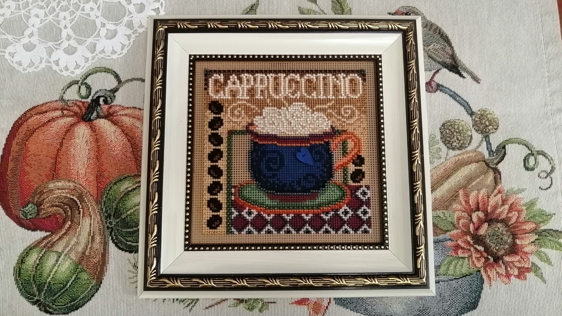 Чашка кофе Capuccino (Mill Hill, MH14-8202): от обзора набора до готовой работы