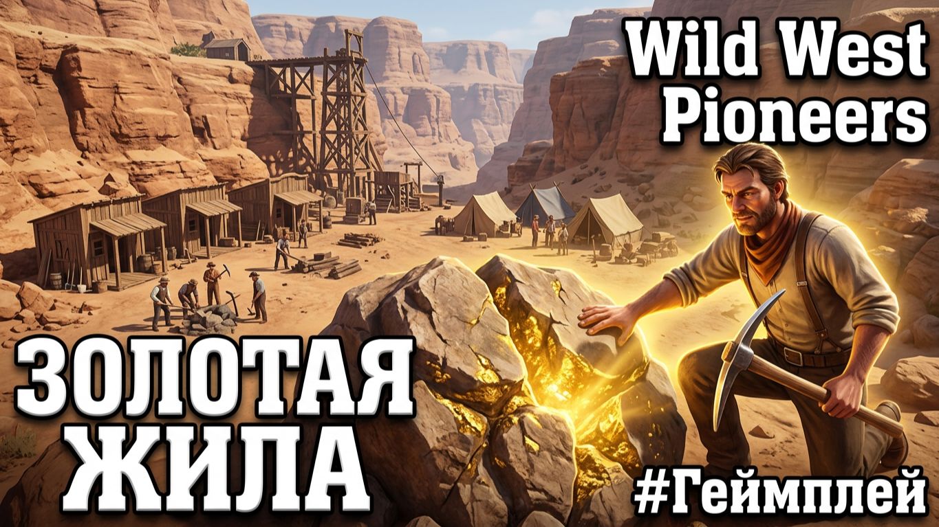 Wild West Pioneers - ПОСЕЛЕНИЕ ПО ДОБЫЧЕ ЗОЛОТА🕹Эпизод 3