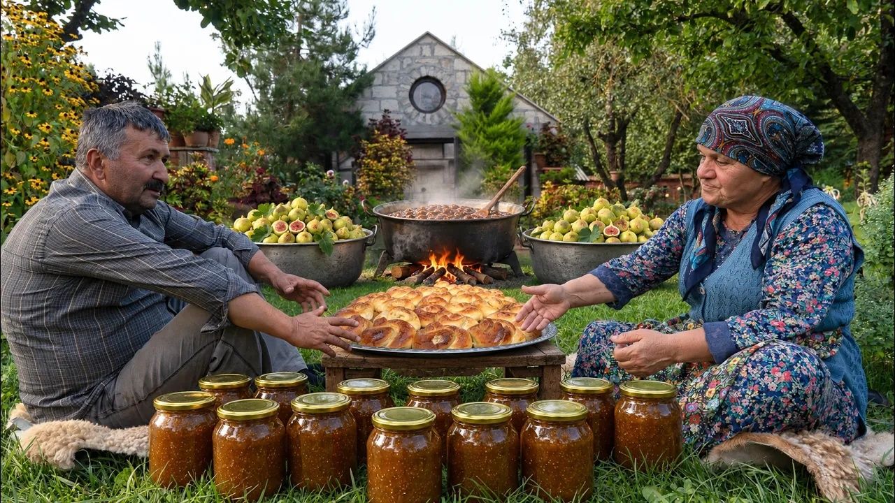 Жизнь в деревне. Fig Season In The Village ｜ Jam, Preserves & Homemade Baking 🏡🌿