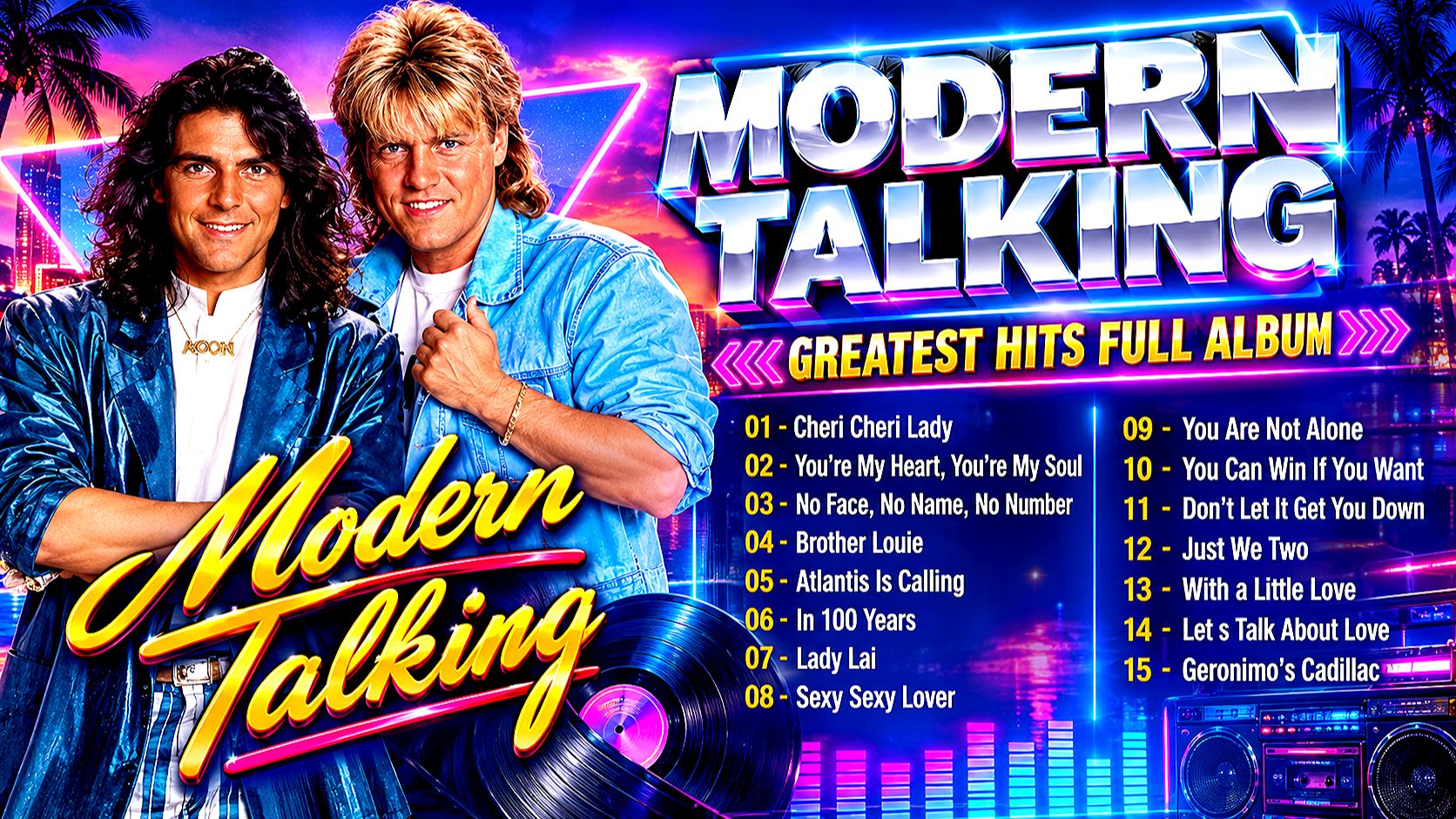 Modern Talking 🎶 Classic Europop Hits Megamix 🔥 40-летие