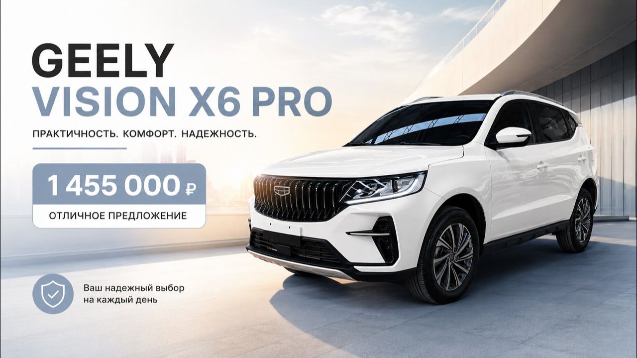 Обзор GEELY VISION X6 PRO из Китая