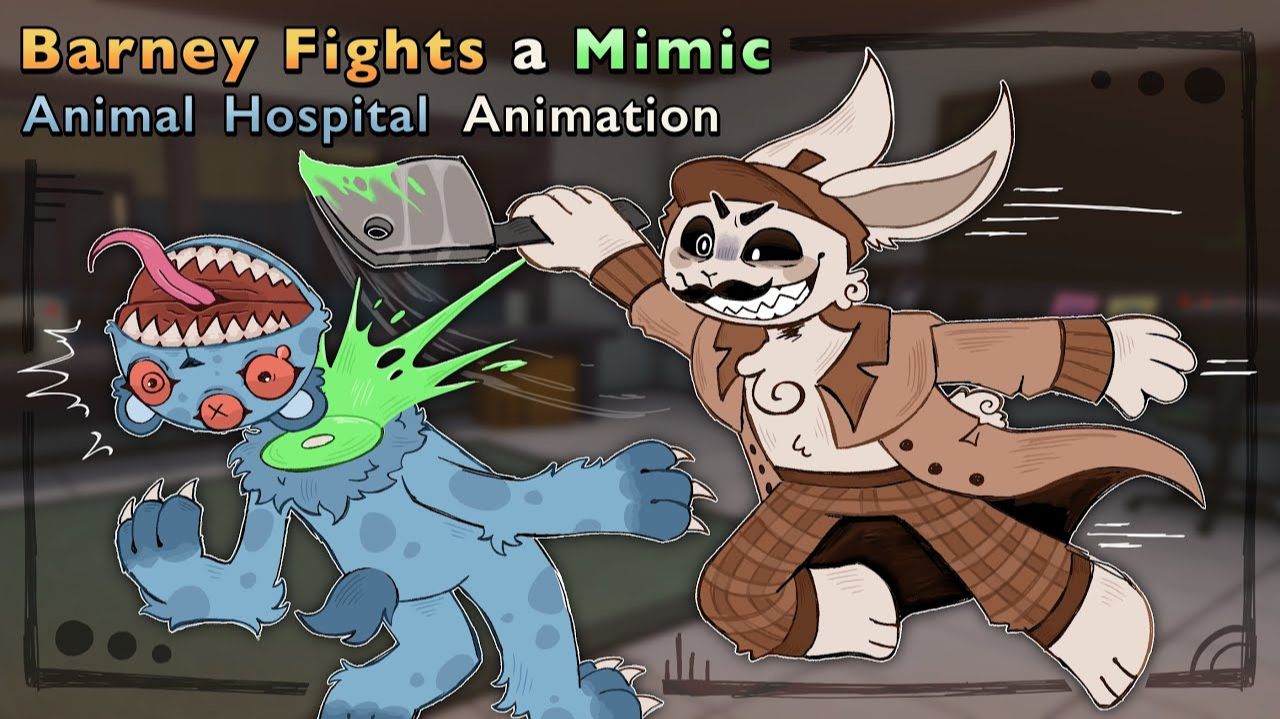 ☕ Barney Fights A Mimic [aka Skinwalker] 🔪 | Animal Hospital Anomaly