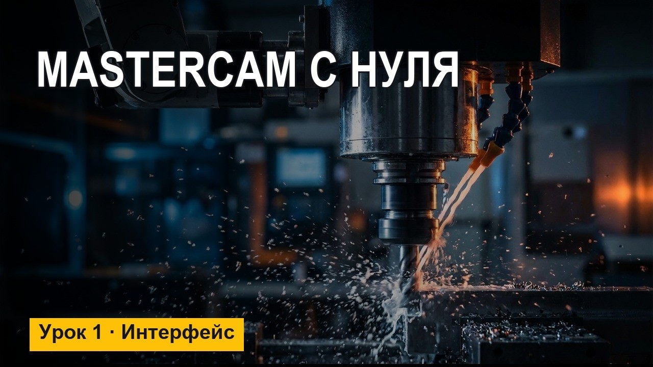 MasterCAM для начинающих — интерфейс, заготовки и верификация (Урок 1)