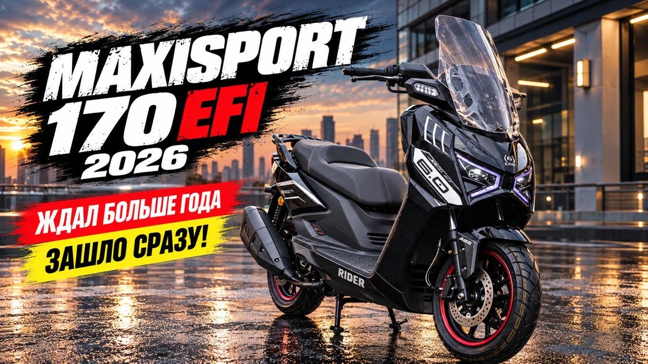 Рестайлинг Maxisport 170cc EFI 2026! Ждал больше года - буду топить за него! Когда зашло сразу!