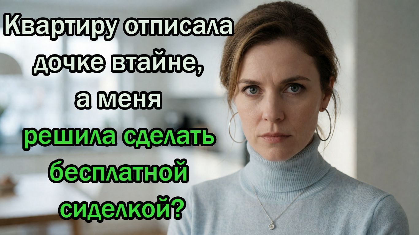 - У тебя нет права меня выставлять, это квартира сына! - визжала свекровь, бросив трость