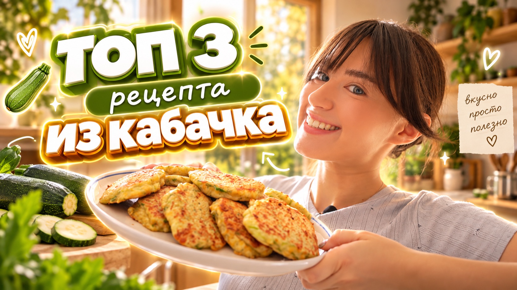 ТОП 3 РЕЦЕПТА ИЗ КАБАЧКА | Влог готовка